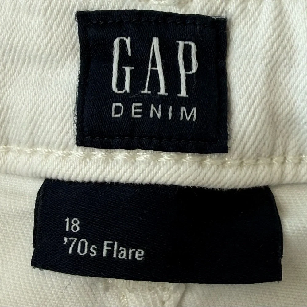 GAP Denim ‘70s Flare Patch Pockets Jeans Size 18Girl